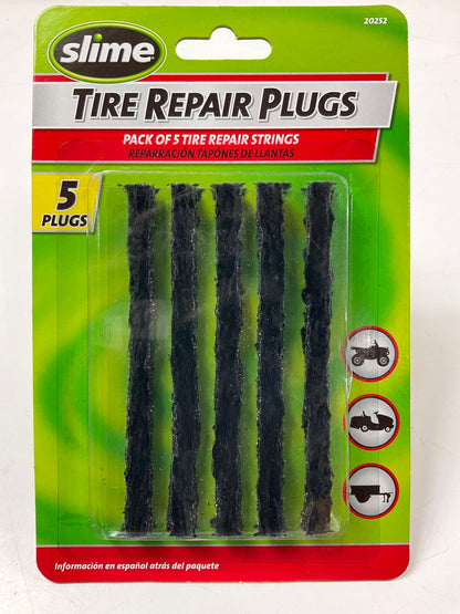 Slime 20252 Tire Repair Plugs (5 Count) For Tubeless Off-road Tires (ATV, Mower)