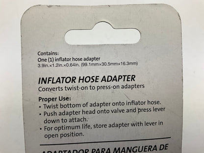 Slime 20332 Tire Inflator Hose Adapter - Twist-on Connection To An Easy Press