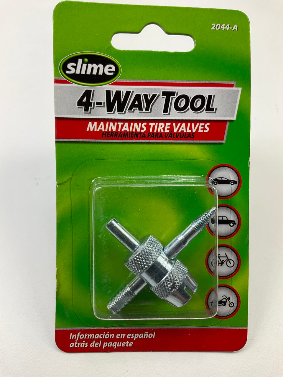 Slime 2044-A Four-way Valve Removal Tool -  Helps Remove Tire / A/C Valve Cores