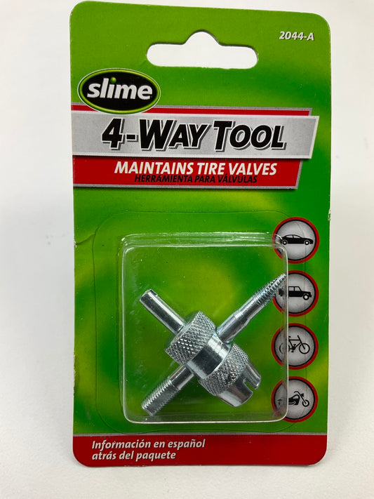 Slime 2044-A Four-way Valve Removal Tool -  Helps Remove Tire / A/C Valve Cores