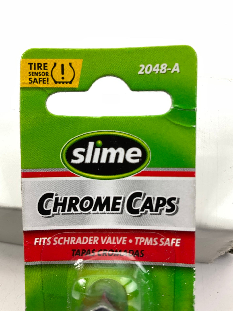Slime 2048-A Chrome Valve Caps, Silver, Set Of 20
