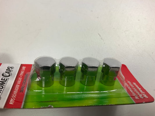 Slime 2048-A Chrome Valve Caps, Silver, Set Of 4