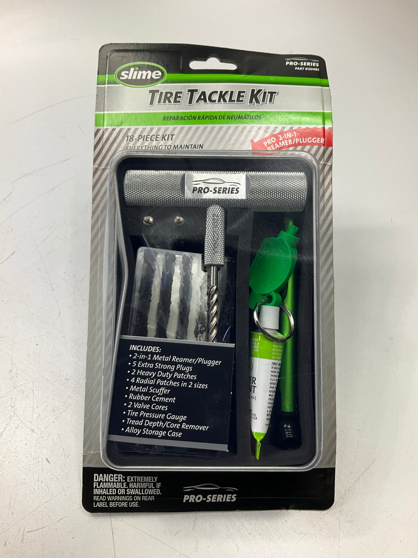 Slime 20485 Tire Plug Kit Pro Series Tire Tackle Repair Kit - Tubeless Off-road