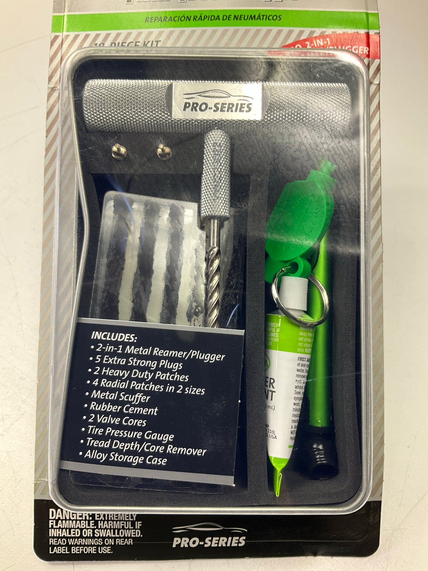 Slime 20485 Tire Plug Kit Pro Series Tire Tackle Repair Kit - Tubeless Off-road