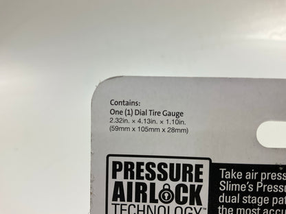Slime 20486 Elite Dial Tire Air Pressure Gauge, 5-60 PSI