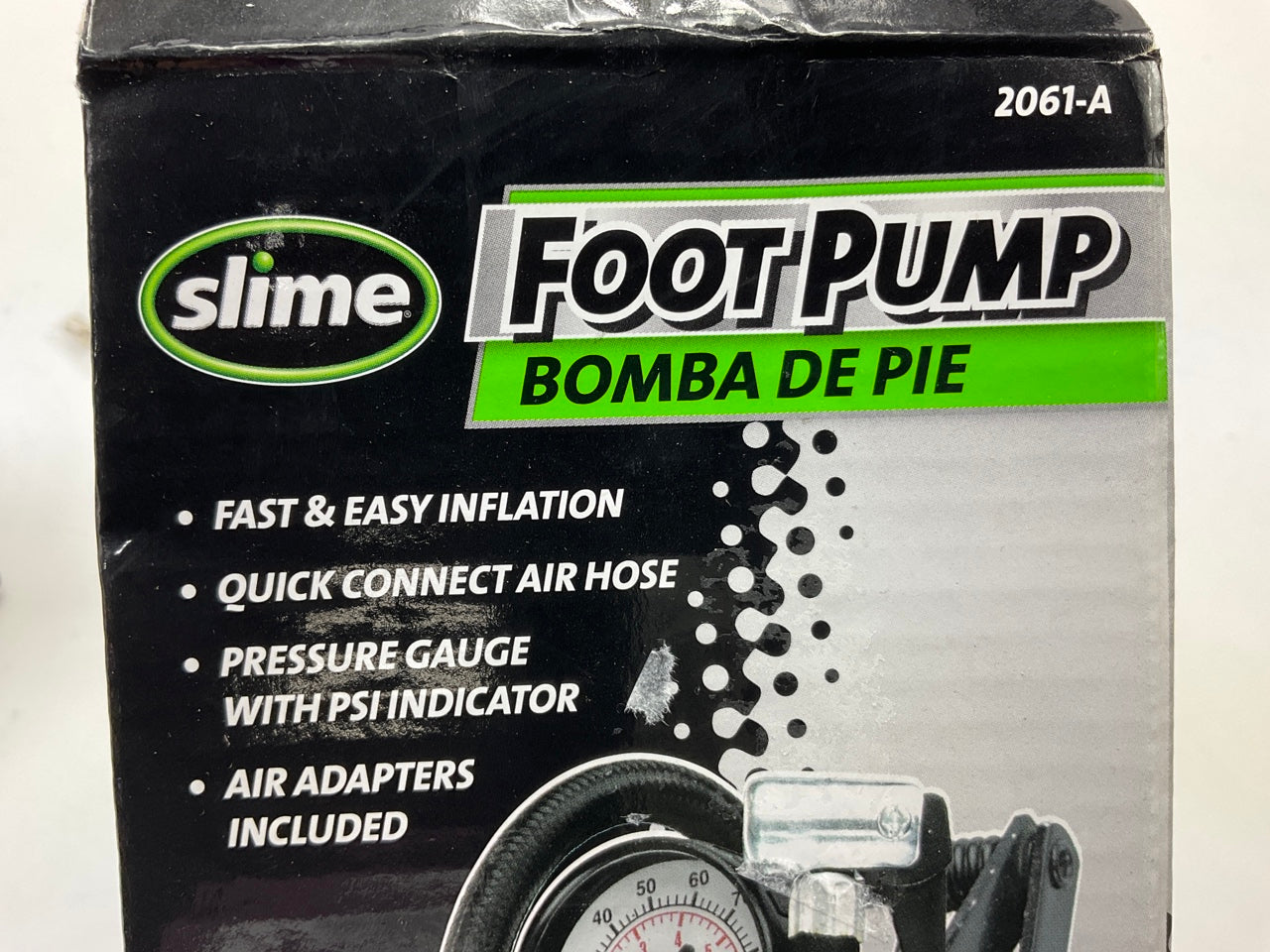 Slime 2061-A Single Cylinder Foot Operated Manual Air Pump