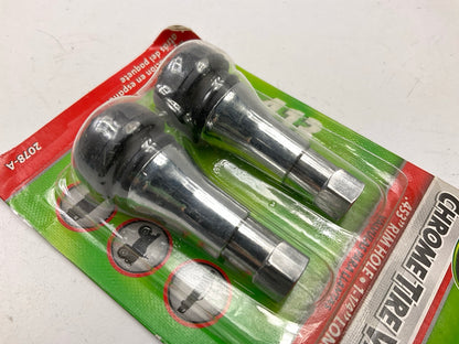 Slime 2078-A Chrome Tubeless Tire Valves - TR413, 1-1/4'' - 4 PACK