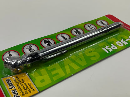 (5) Slime 22012 Chrome Pencil Tire Gauge (5-50 PSI)