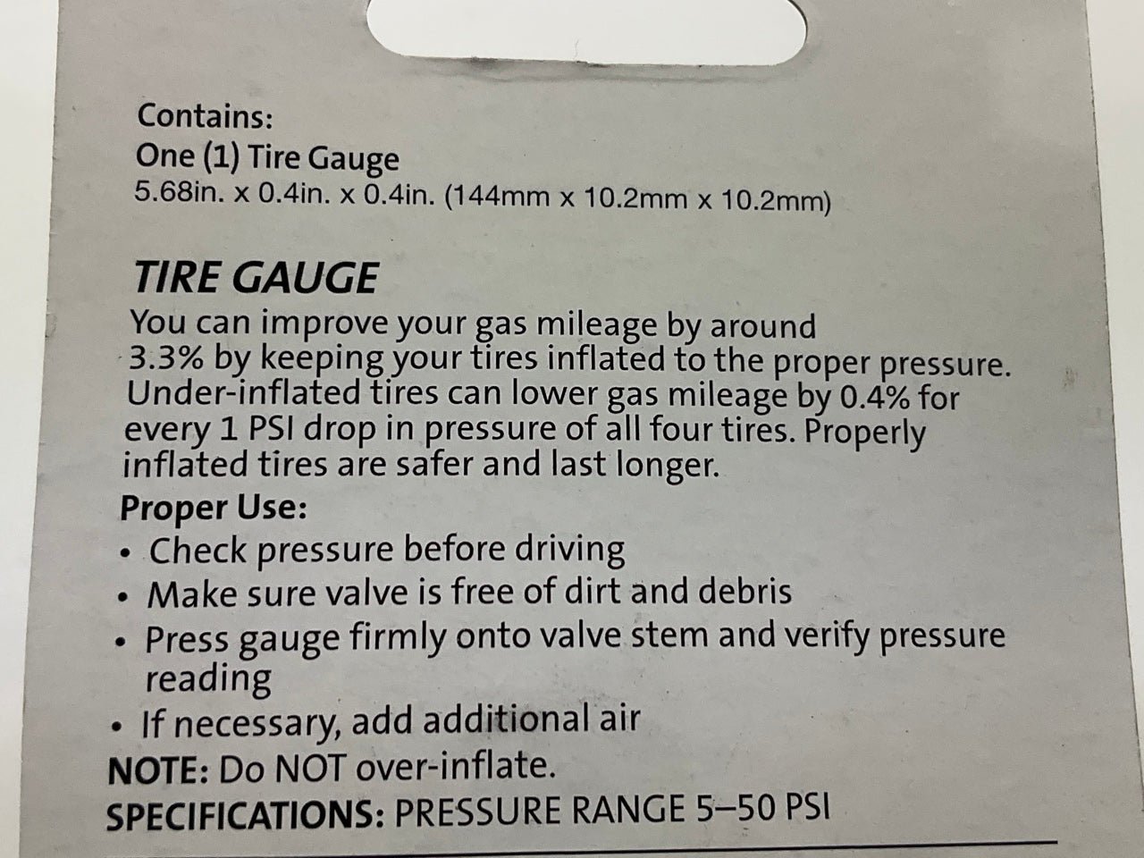 (5) Slime 22012 Chrome Pencil Tire Gauge (5-50 PSI)