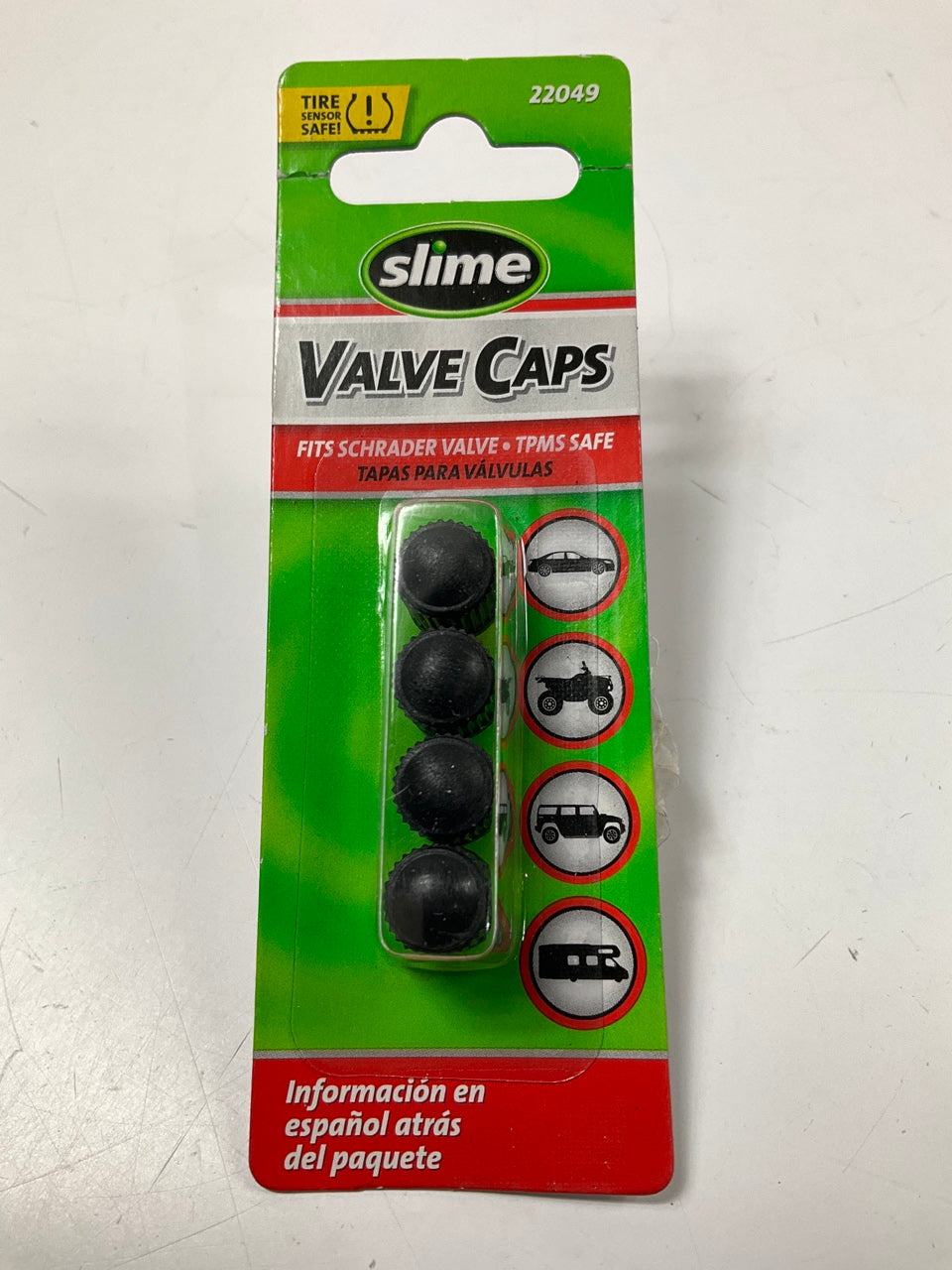 Slime 22049 Standard Black Valve Caps