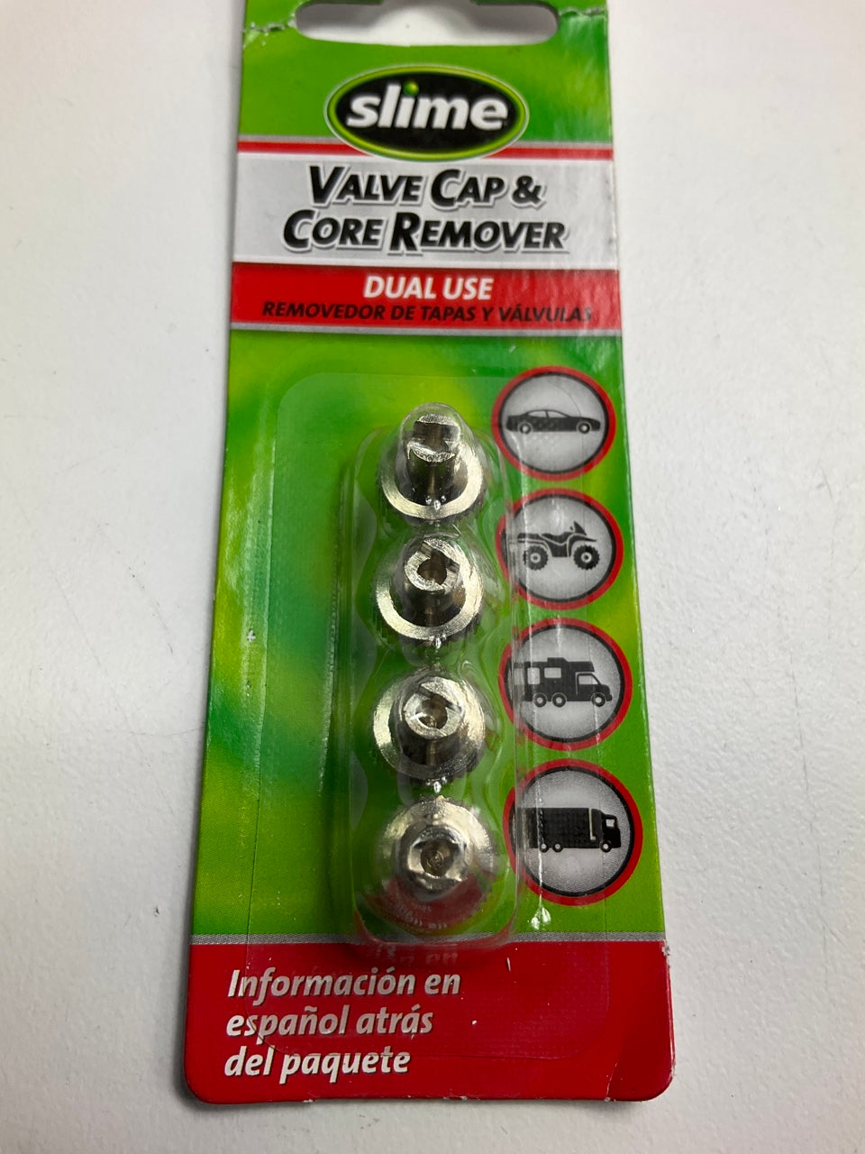 Slime 22052 Metal 1 PSI Tire Dual-Purpose Valve Core Remover And Cap