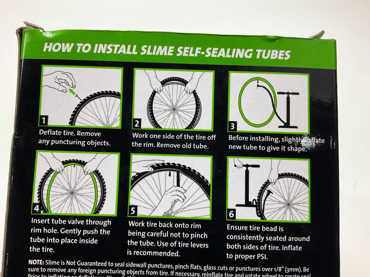 Slime 30045 Self Sealing Inner Tubes W/ Puncture Sealant, 26'' X 1.75-2.125