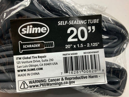 Slime 30049 Self-Sealing Inner Bike Tube W/ Puncture Sealant, 20'' X 1.5 - 2.125''