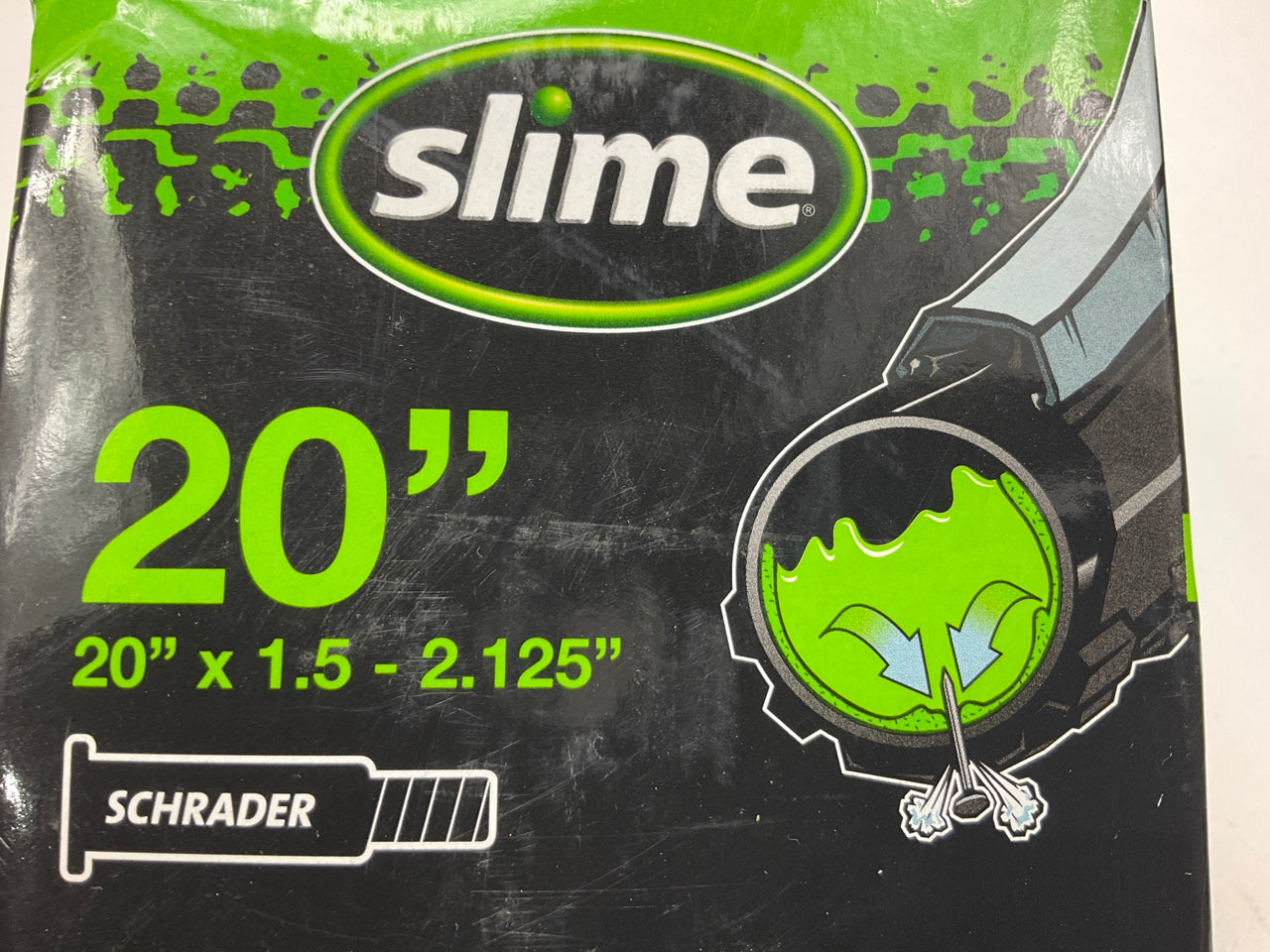 Slime 30049 Self-Sealing Inner Bike Tube W/ Puncture Sealant, 20'' X 1.5 - 2.125''