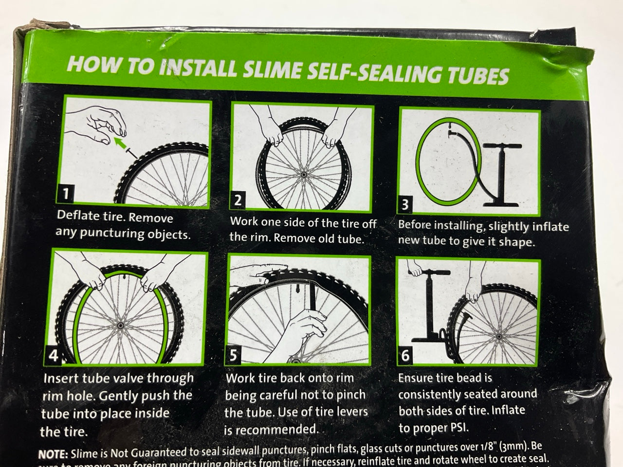 Slime 30049 Self-Sealing Inner Bike Tube W/ Puncture Sealant, 20'' X 1.5 - 2.125''