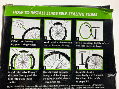 Slime 30049 Self-Sealing Inner Bike Tube W/ Puncture Sealant, 20'' X 1.5 - 2.125''