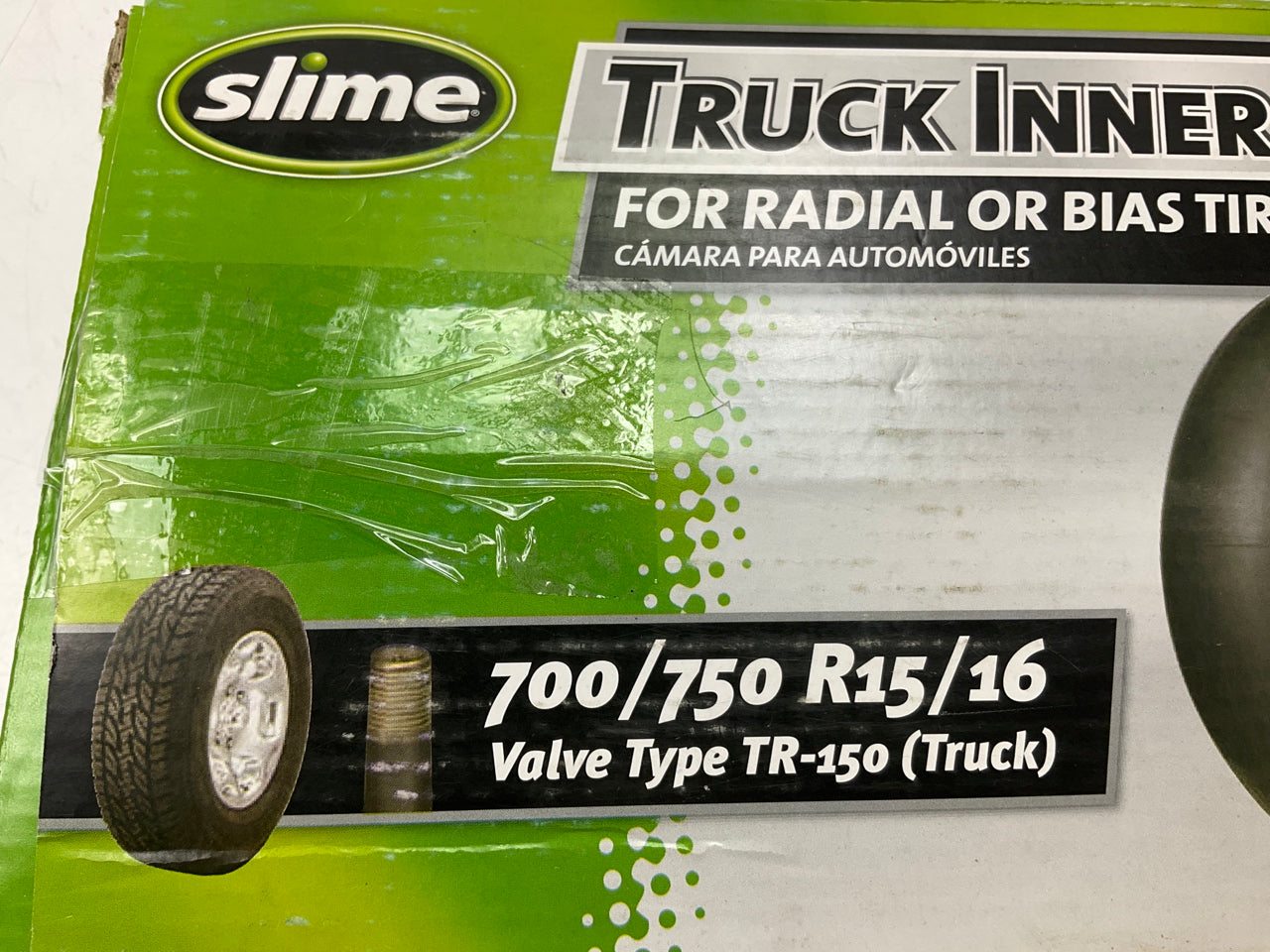 Slime 5001A Raw Auto Inner Tube Truck 700/750 R15/16 For Radial Or Bias Tires