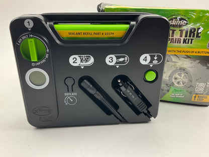 Slime 50123 Flat Tire Puncture Emergency Kit: Sealant & 12V Tire Inflator Pump