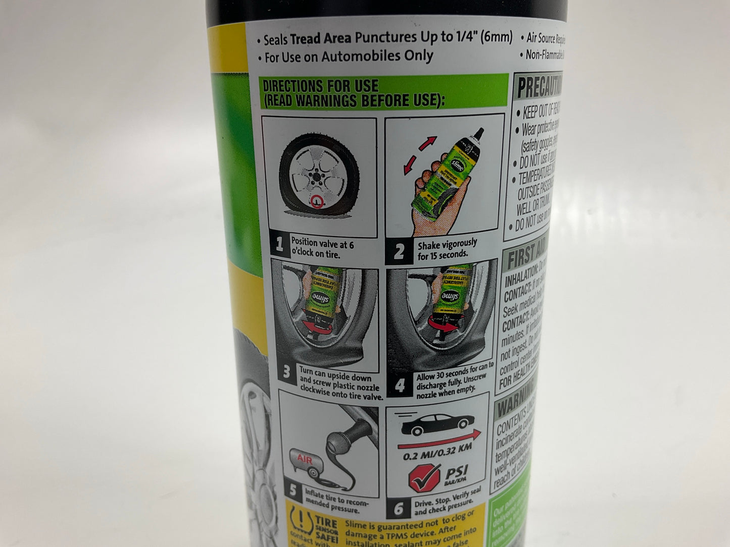 Slime 60186 Flat Tire Puncture Repair Sealant Emergency Repair 14 OZ Sealer
