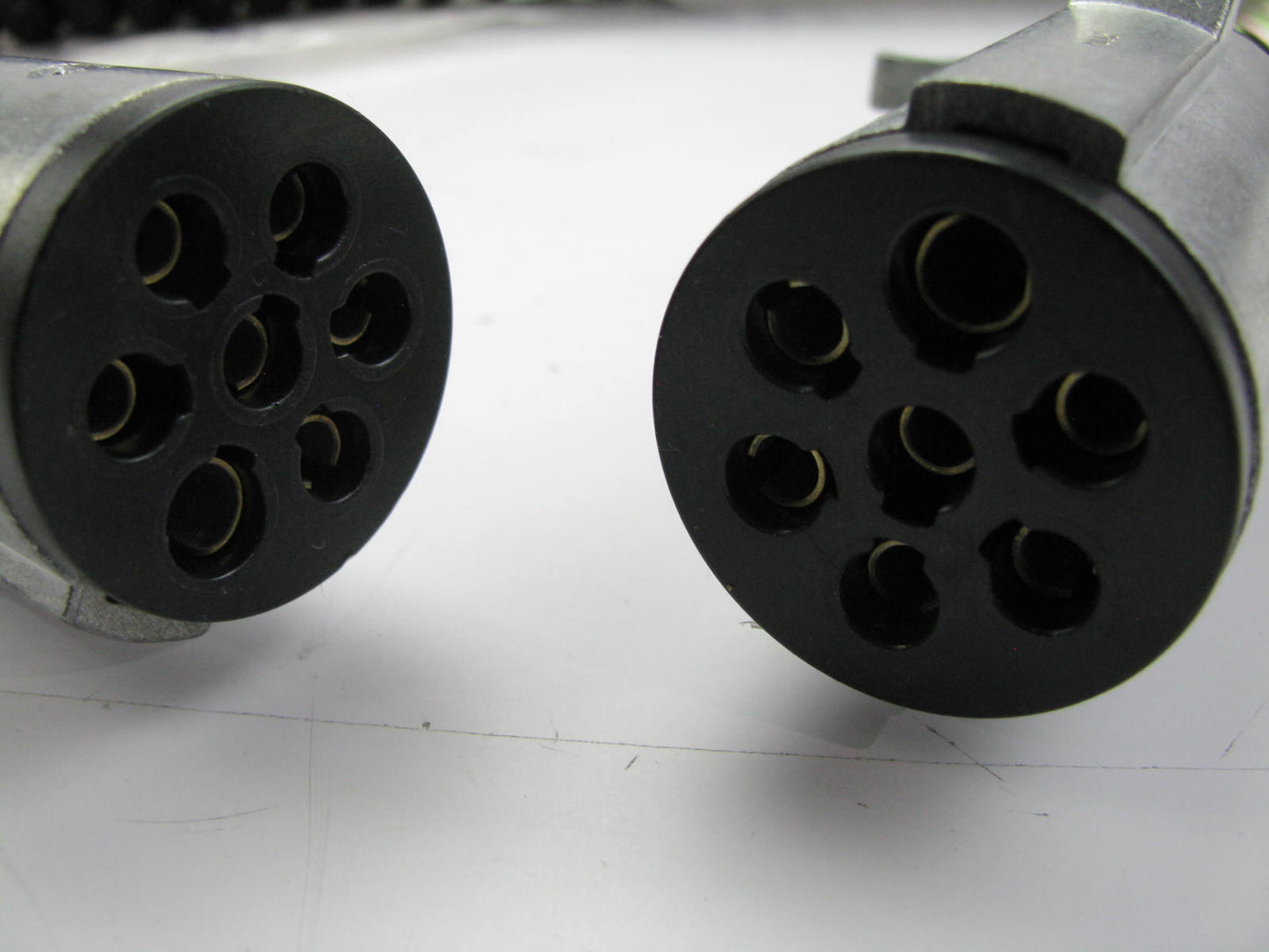 Sloan 421115 PowerPlus RV Trailer 7-Way Coiled Cable W/plugs, Black Jacket, 15'