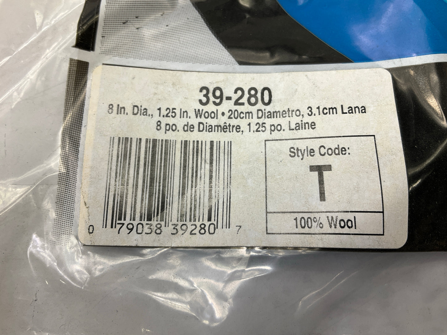 SM Arnold 39-280 8'' Polishing Buffing Pad Bonnet, 100% WOOL, Knit Back