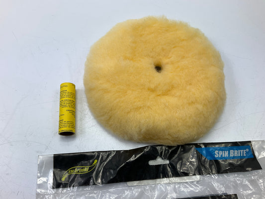 Sm Arnold 53-856 8'' Polishing Buffing Pad Bonnet, WOOL & SYNTHETIC