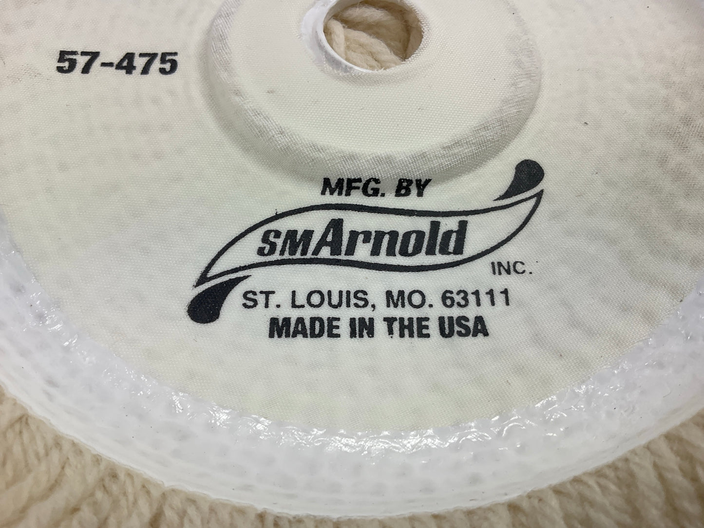 Sm Arnold 57-475 7.5'' Polishing Buffing Pad Bonnet, 100% Wool