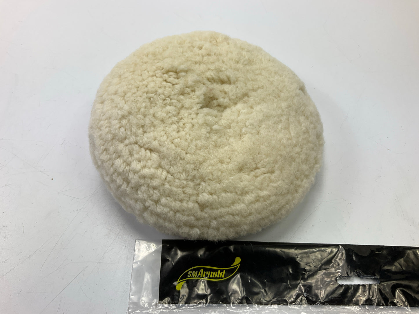 SM Arnold 58-462 6'' Polishing Buffing Pad Bonnet, Double-sided, 100% Wool
