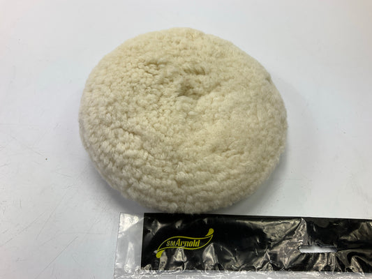 SM Arnold 58-462 6'' Polishing Buffing Pad Bonnet, Double-sided, 100% Wool