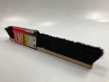 SM Arnold 24'' Hardwood Block Outdoor Push Broom Head 3'' Black Tampico Bristles