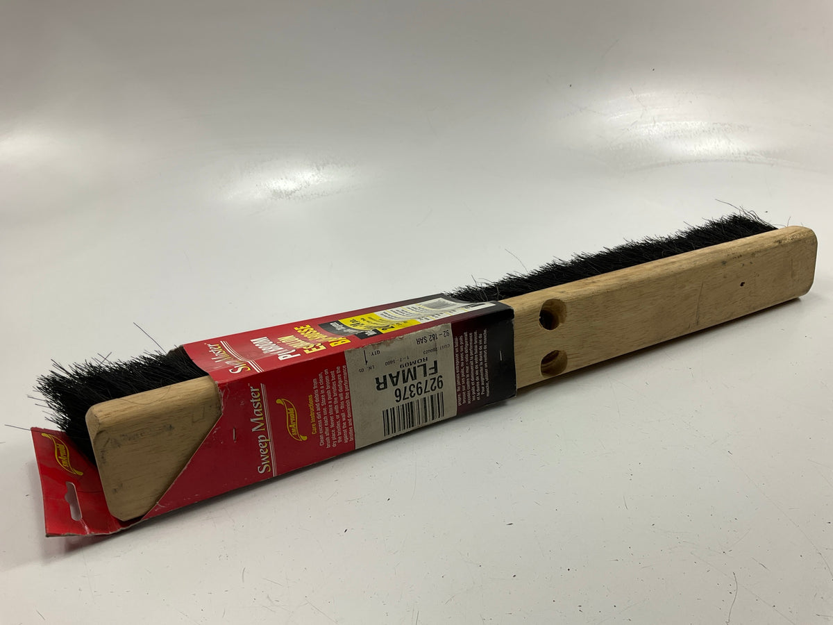 SM Arnold 24'' Hardwood Block Outdoor Push Broom Head 3'' Black Tampico Bristles
