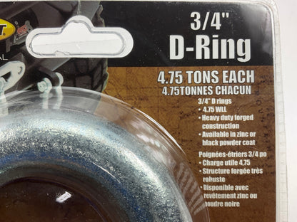 Smittybilt 13047 3/4'' D-Ring Shackle, Silver Finish, 4.75 Ton Rating, Heavy Duty