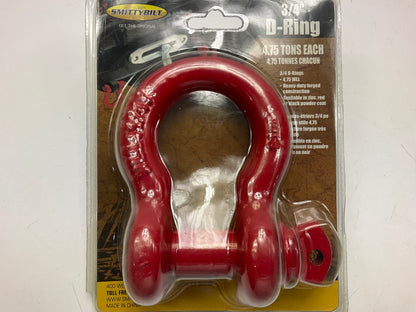Smittybilt 13047R D Ring D-Ring Shackle - 3/4'', RED, Single