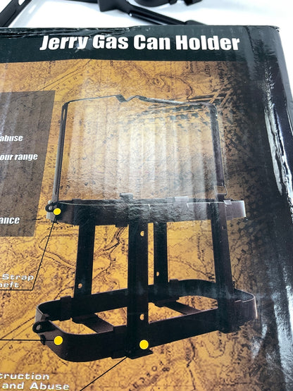 Smittybilt 2798 Jerry Gas Can Holder (Black)