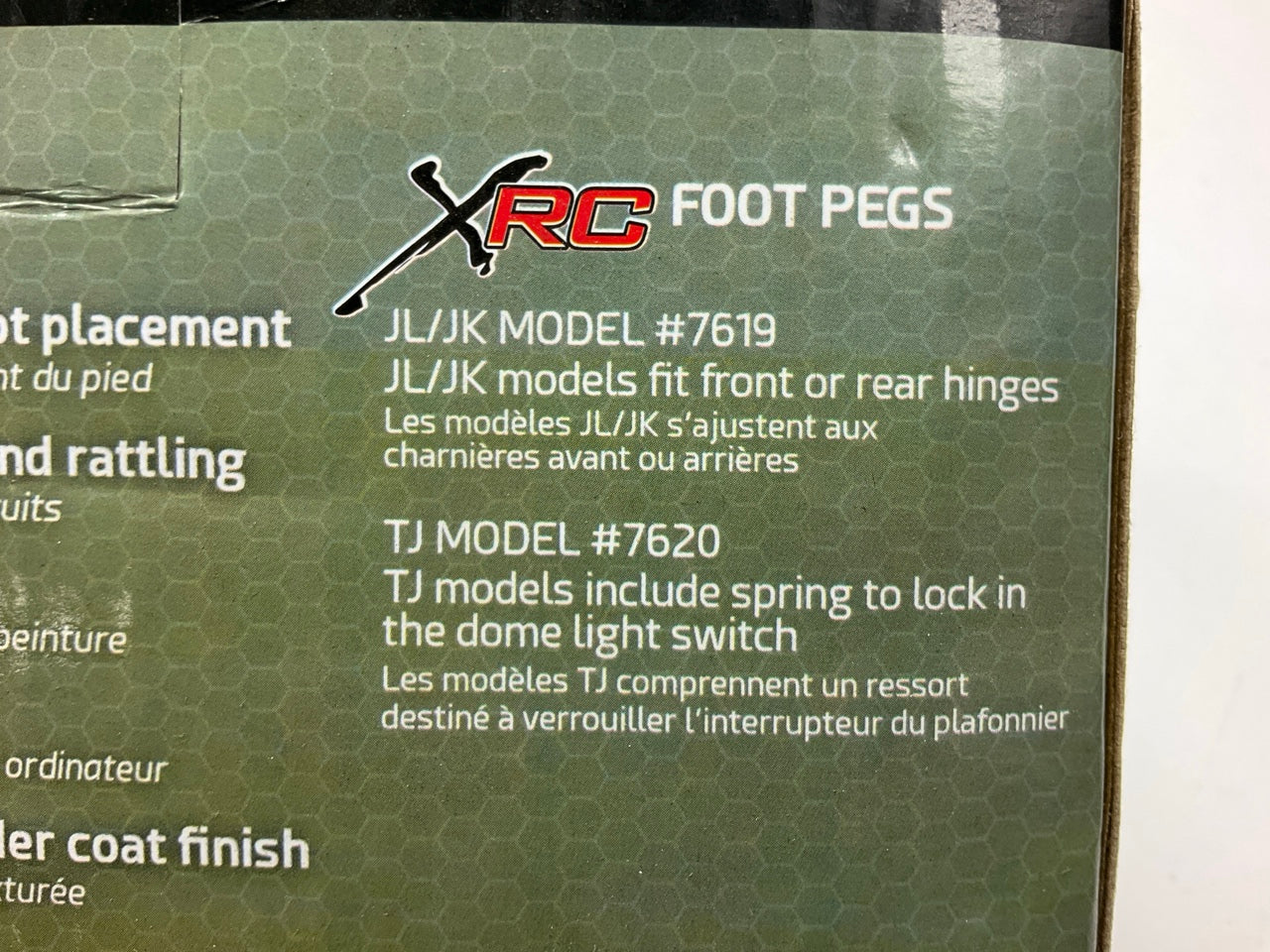 Missing All Hardware - Smittybilt 7619 XRC Foot Pegs For 2007-2022 Jeep Wrangler