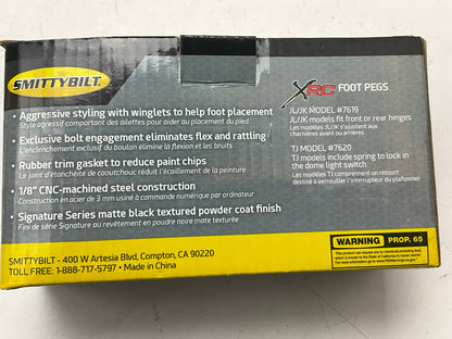 Smittybilt 7619 XRC Foot Pegs For 2007-2022 Jeep Wrangler, 2020-2022 Gladiator