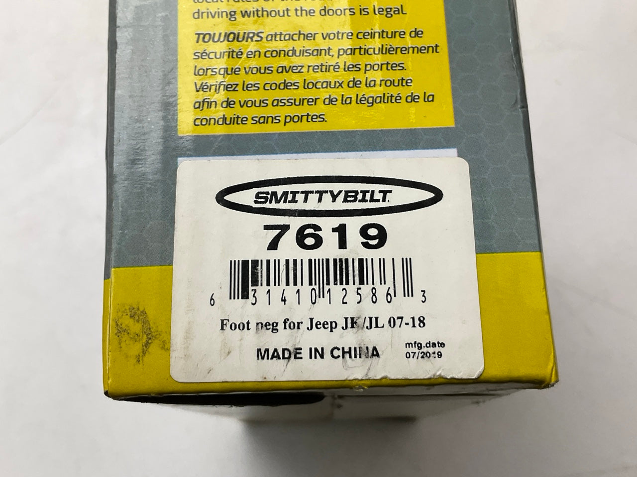 Smittybilt 7619 XRC Foot Pegs For 2007-2022 Jeep Wrangler, 2020-2022 Gladiator