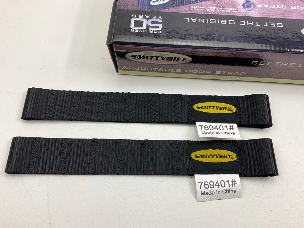 Smittybilt 769401 Adjustable Door Check Straps Pair For 1976-2006 Wrangler