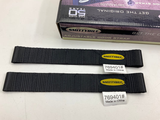 Smittybilt 769401 Adjustable Door Check Straps Pair For 1976-2006 Wrangler