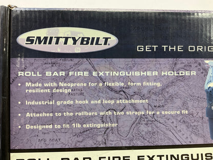 Smittybilt 769530 Fire Extinguisher Holder - Roll Bar Mount - 1lb