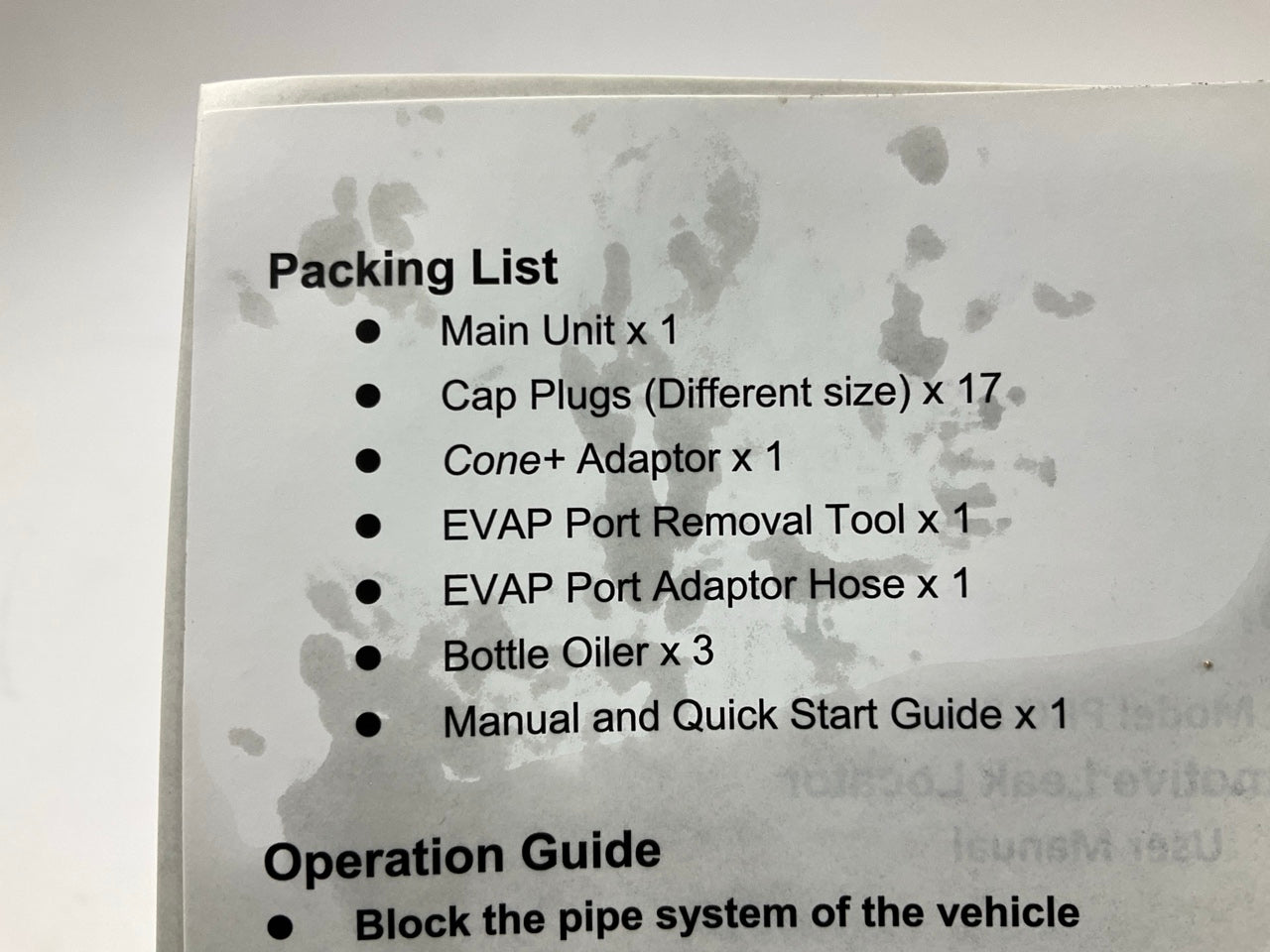 SMOKE MONSTER S50 Automotive Smoke Leak Detector Tester EVAP Smoke Machine