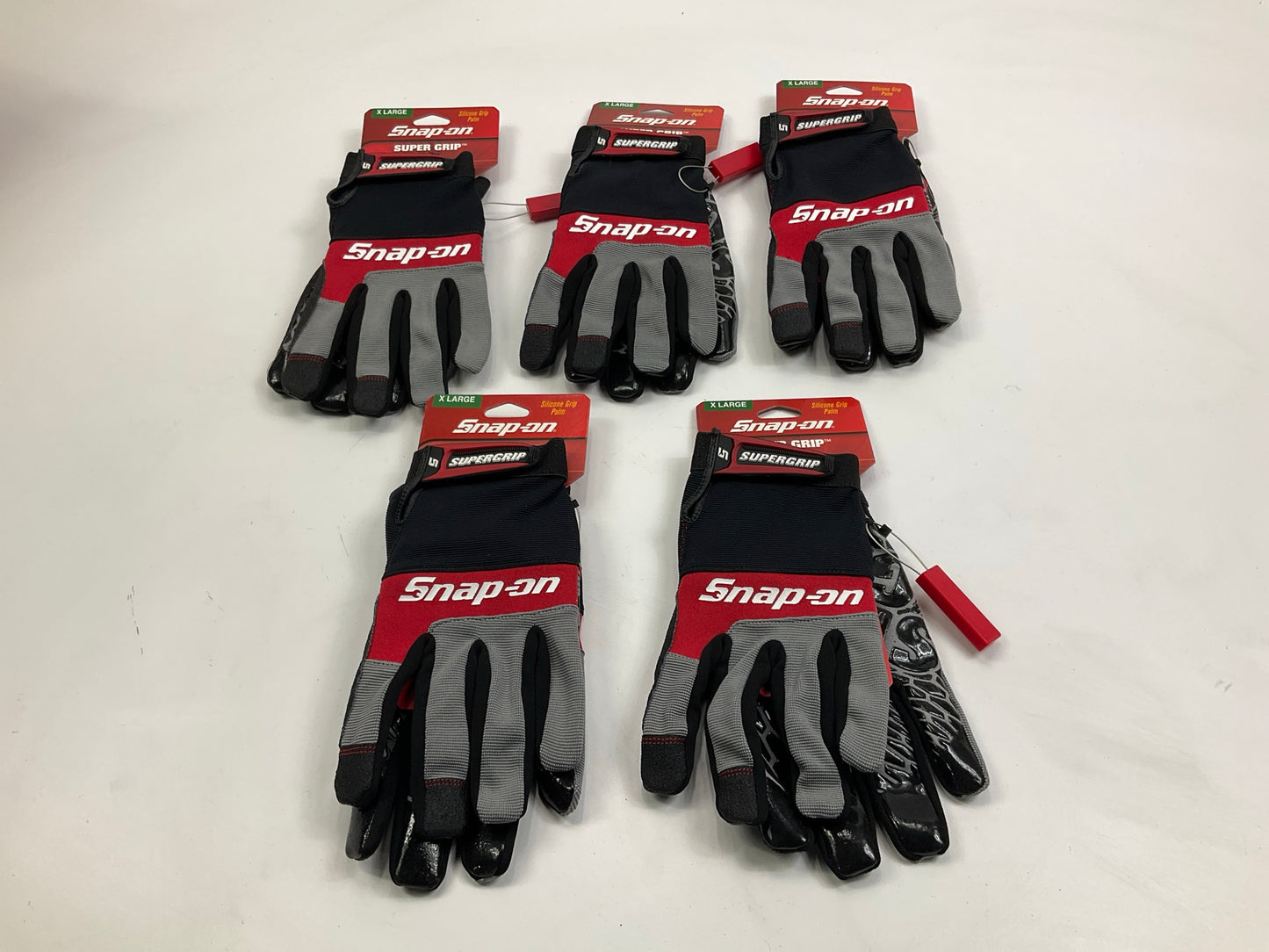 (5) PAIRS - Snap-on SOSR-05-XL Work Gloves - Size XL