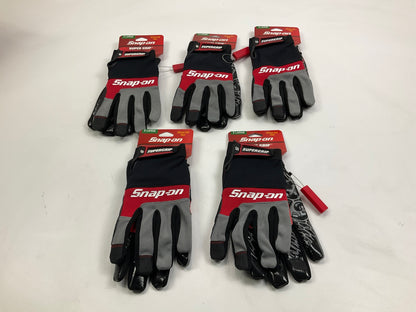 (5) PAIRS - Snap-on SOSR-05-XL Work Gloves - Size XL