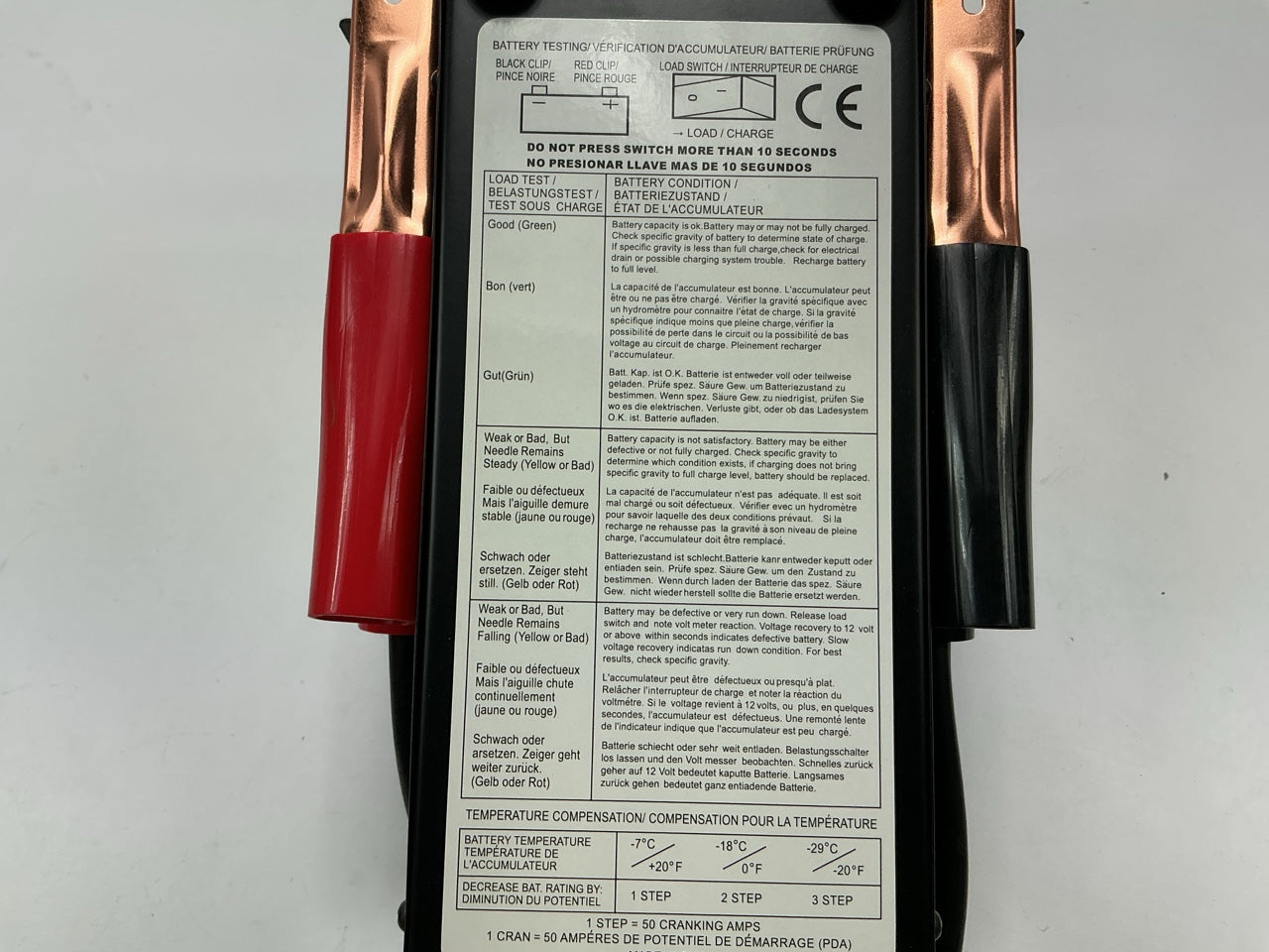 SOLAR 1852  100 Amp Analog Fixed Load Battery Tester