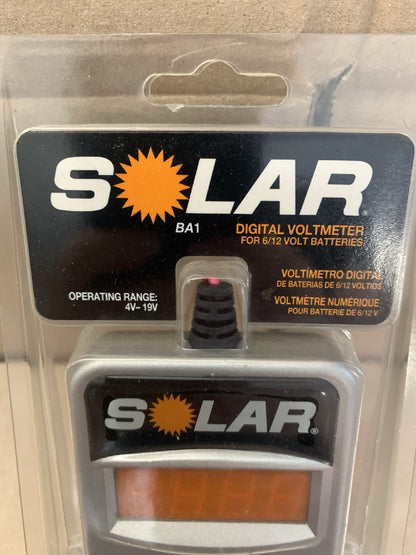 Solar BA1 Digital Voltmeter 6V-12V Volt Meter