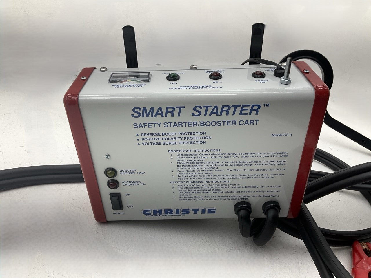 Solar CS3 Smart Starter Booster Cart, 12V Or 24V Jump Starter Battery Booster