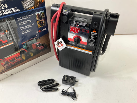 NEW Solar ES1224 Truck PAC 3000 Peak Amp 12/24 Volt Jump Starter Battery Booster