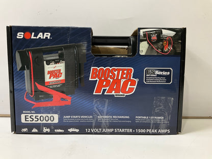 Solar ES5000 1500 Peak Amp 12 Volt Battery Jump Starter Pack