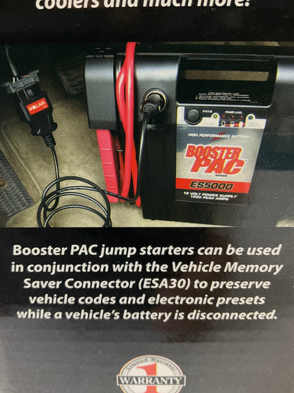 Solar ES5000 1500 Peak Amp 12 Volt Battery Jump Starter Pack