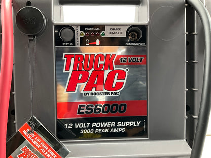 Truck Pac ES6000 Jump Starter Batttery Booster Pack 3000 AMP Peak, HD 54'' Cables